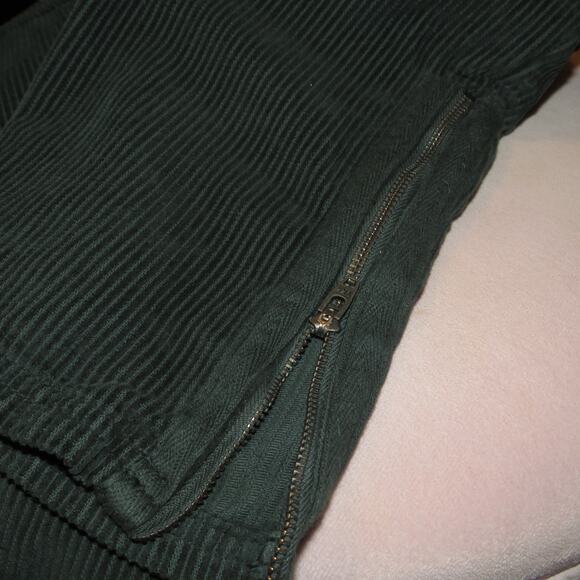 Free People Green London Calling Slouchy Cord Pants - Picture 10 of 14